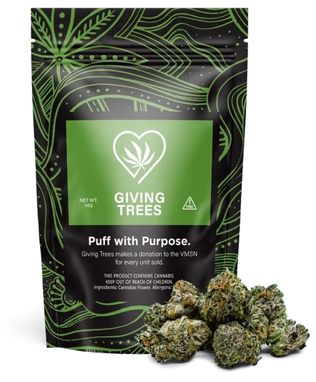 Team holding charity check