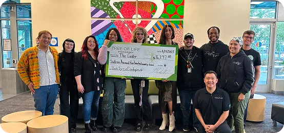 The Center LV Check Donation 2 1